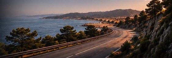 Coastal road on the Costa Brava